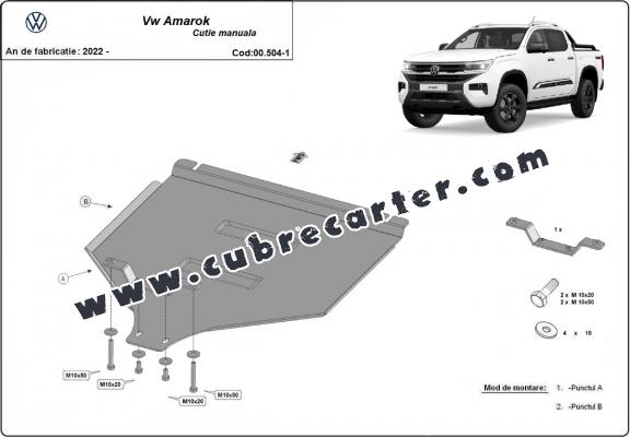 Protección del caja de cambios manuale Volkswagen Amarok