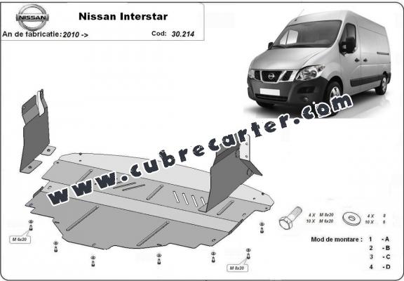 Cubre carter metalico Nissan Interstar