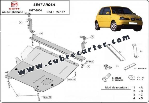 Cubre carter metalico Seat Arosa