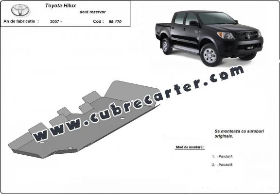 Protección del depósito de combustible Toyota Hilux