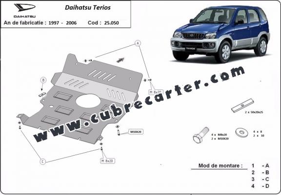 Cubre carter metalico Daihatsu Terios