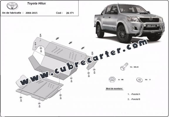 Cubre carter metalico Toyota Hilux