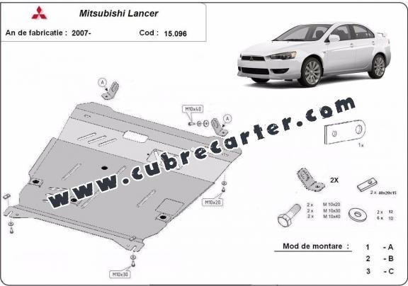 Cubre carter metalico Mitsubishi Lancer