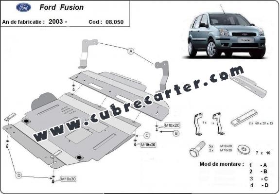 Cubre carter metalico Ford Fusion