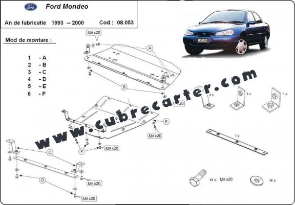 Cubre carter metalico Ford Mondeo 1,2