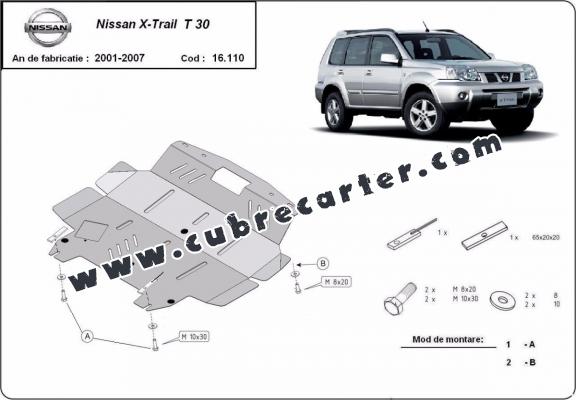 Cubre carter metalico Nissan X-Trail T30