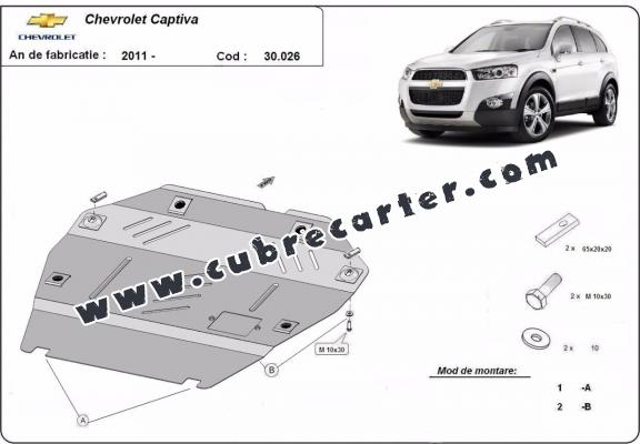 Cubre carter metalico Chevrolet Captiva