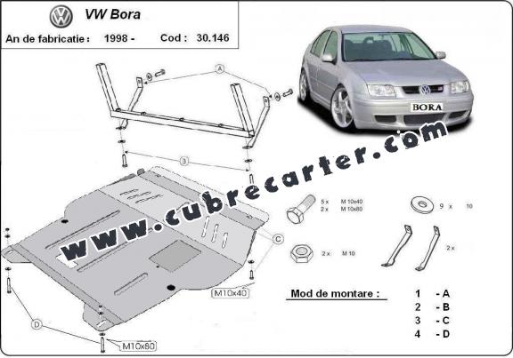 Cubre carter metalico VW Bora