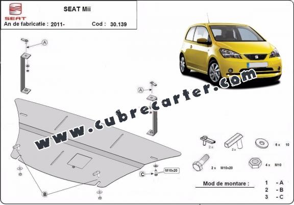 Cubre carter metalico Seat Mii