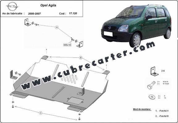 Cubre carter metalico Opel Agila (H00)