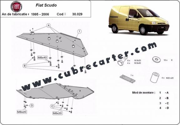 Cubre carter metalico Fiat Scudo