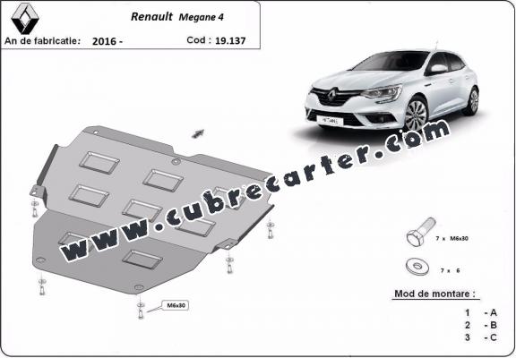 Cubre carter metalico Renault Megane 4