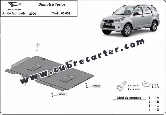 Protección del caja de cambios Daihatsu Terios