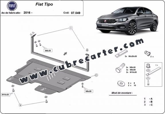 Cubre carter metalico Fiat Tipo