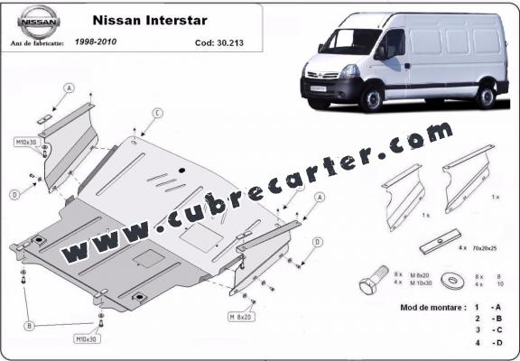 Cubre carter metalico Nissan Interstar