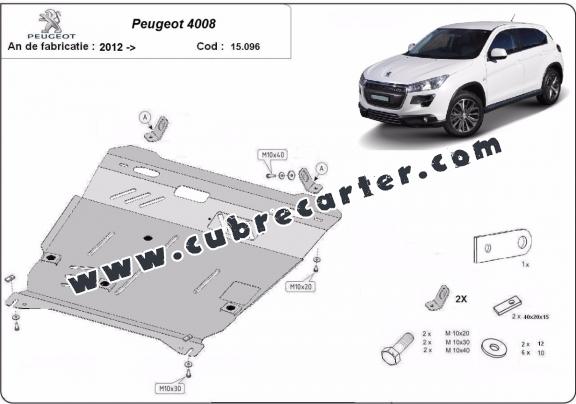 Cubre carter metalico Peugeot 4008