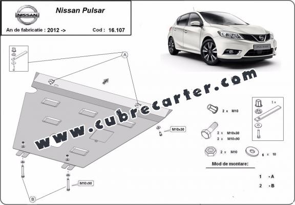 Cubre carter metalico Nissan Pulsar