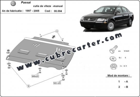 Protección del caja de cambios manuale VW Passat B5, B5.5