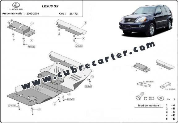 Cubre carter metalico  Lexus GX