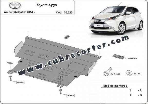 Cubre carter metalico Toyota Aygo AB40