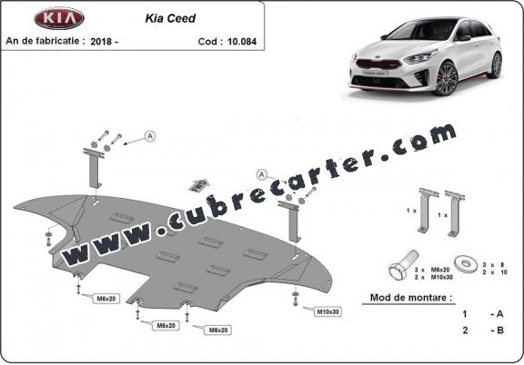 Cubre carter metalico Kia Ceed 