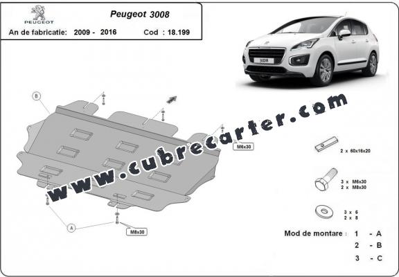 Cubre carter metalico Peugeot 3008