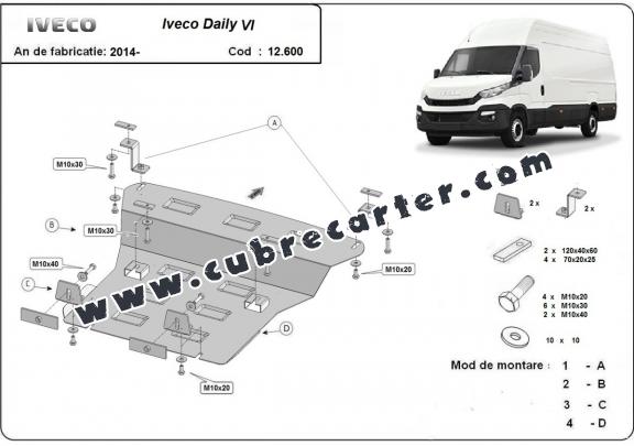 Cubre carter metalico Iveco Daily 6