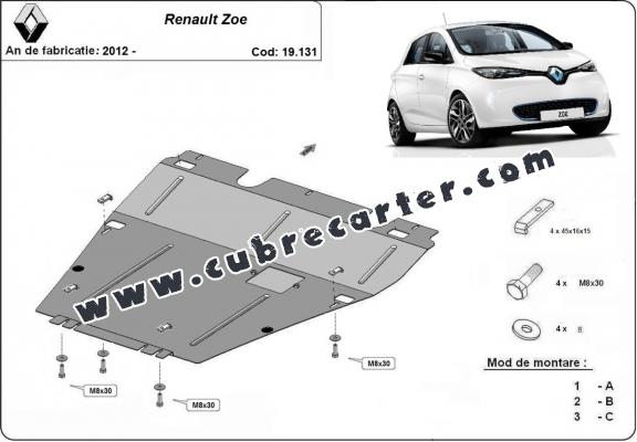 Cubre carter metalico Renault Zoe