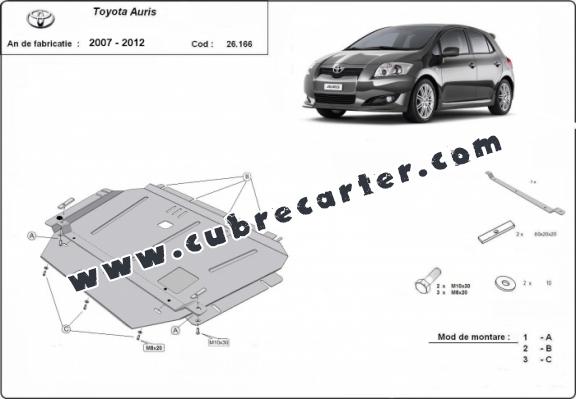 Cubre carter metalico Toyota Auris