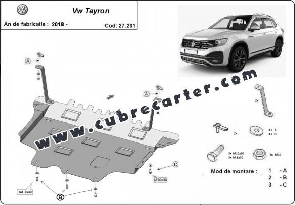 Cubre carter metalico VW Tayron