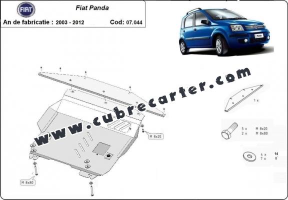 Cubre carter metalico Fiat Panda