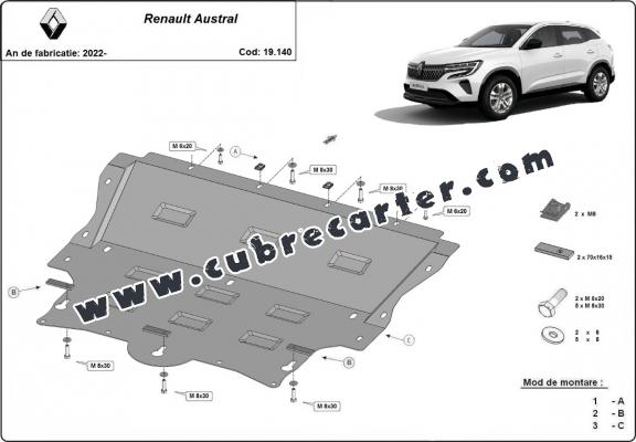 Cubre carter metalico Renault Austral