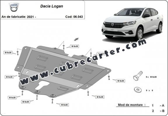 Cubre carter metalico Dacia Logan 