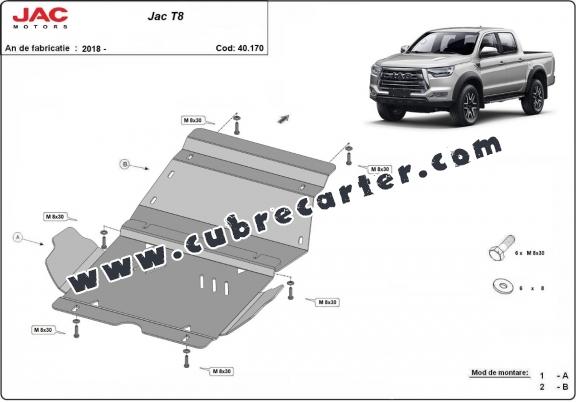 Cubre carter aluminio Jac T8