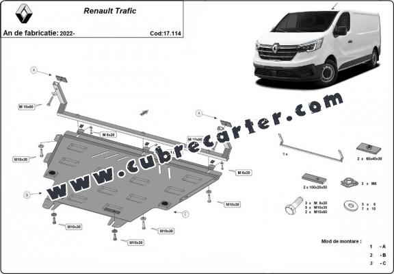 Cubre carter metalico Renault Trafic