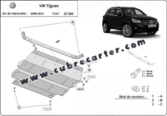 Cubre carter metalico VW Tiguan