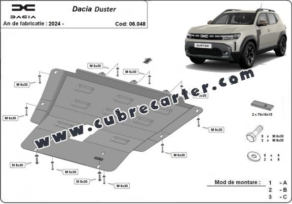 Cubre carter metalico Dacia Duster