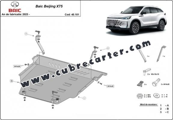 Cubre carter metalico Baic Beijing X75