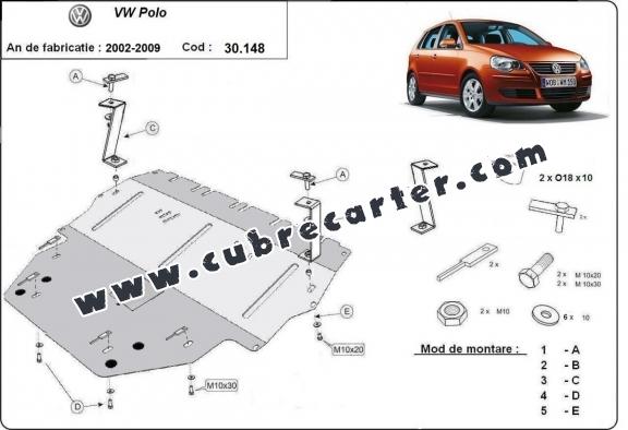 Cubre carter metalico Vw Polo - diesel