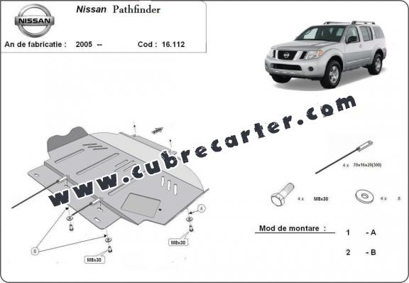 Cubre carter metalico Nissan Pathfinder