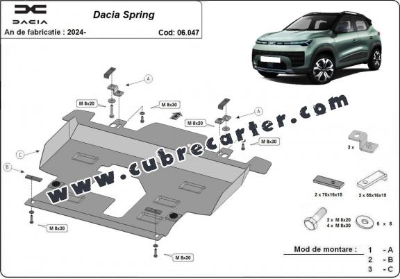 Cubre carter metalico Dacia Spring