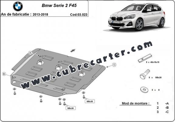 Cubre carter metalico  BMW Seria 2 F45