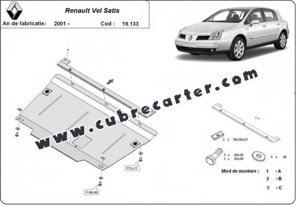 Cubre carter metalico Renault Vels Satis