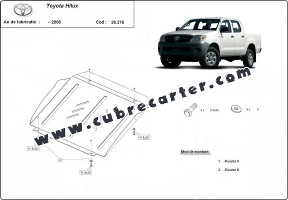 Cubre carter metalico Toyota Hilux