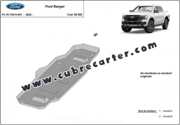 Protección del depósito de combustible Ford Ranger (MB3G9A147CF; 2643728)