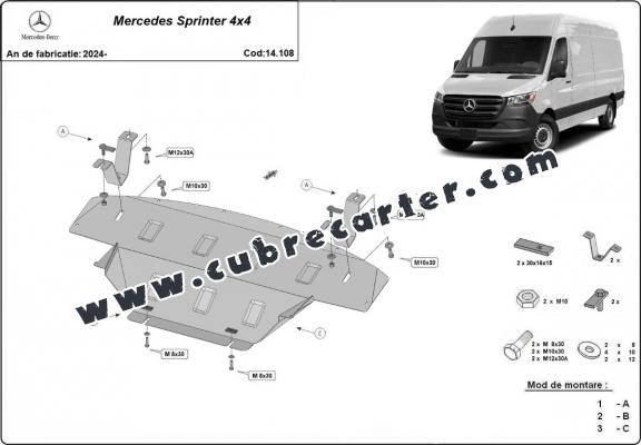 Cubre carter metalico Mercedes Sprinter 907 4x4