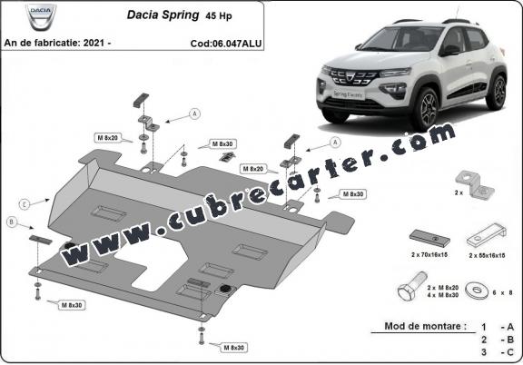 Cubre carter Aluminio Dacia Spring