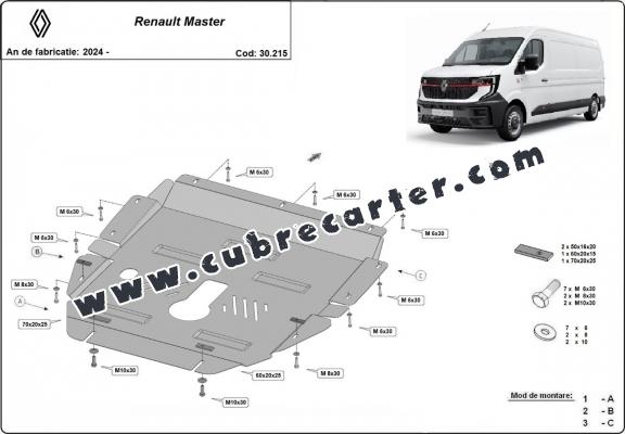 Cubre carter metalico Renault Master